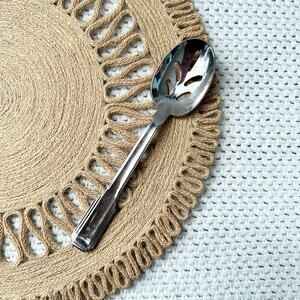 Mikasa Japan 18/8 Stainless Steel The Ritz Flatware Slotted Serving Spoon